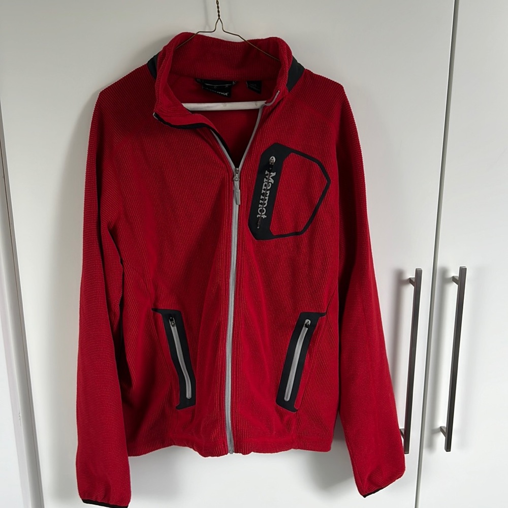 Marmot men’s red fleece medium